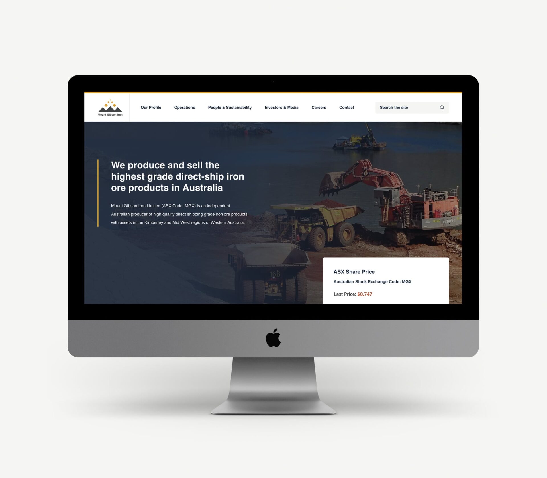 Mount Gibson Iron Website